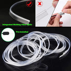 USB Car LED Lights, Interior Car Lights Strip with APP and RF Remote Control, 2 in 1 Ambient Lighting with 157 inches Fiber Optic Music Sync Simple Installation EL Wire Lights (2 in 1/157 inches)