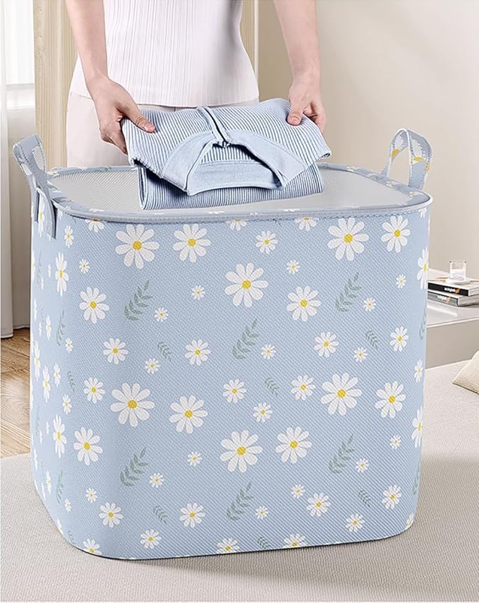 Clothes Storage Bag, Non-Woven Clothes Quilt Foldable Storage Bag, Multipurpose Large Capacity Lightweight Portable Wardrobe 
