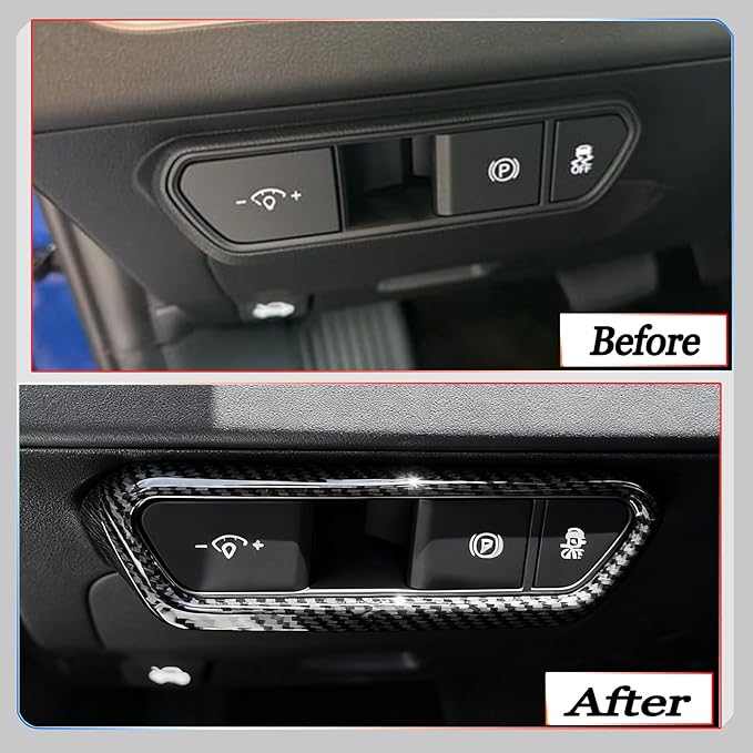 Front Lamp Adjustment Cover,for Kia k4 2024 2025 2026,Stylish Automobile Front Lamp Adjusting Trim Accessories - Carbon Fiber