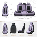 Coverado Car Seat Covers, Front Covers for Cars, Car Seat Cover Front Seats, Automotive Seat Cover, Waterproof, Leather Car S