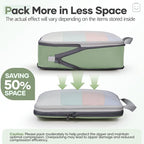 Veken 11 Set Compression Packing Cubes for Travel Essentials,Compressible Expandable Large Luggage Suitcase Organizer Bags fo