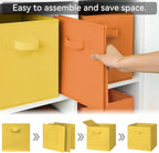 GRANNY SAYS 11 Inch Cube Storage Bins, Cube Storage Organizer, Fabric Storage Bins with Handle, Storage Cubes for Shelves, Cl