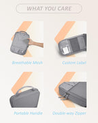 BAGSMART 6 Set /4 Set/2 Set Compression Packing Cubes for Travel, Lightweight Luggage Organizer Bags, Durable Space Saver Bag