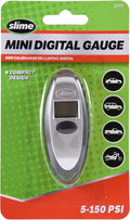 Slime 20112 Tire Gauge, Mini Digital, 5-150 psi, Compact and Accurate