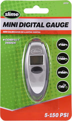 Slime 20112 Tire Gauge, Mini Digital, 5-150 psi, Compact and Accurate