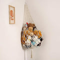 Amdermi Stuffed Animal Storage Organizers Toy Hammock Corner Hanging Net Stuffy Animal Hammock Macrame Toy Display Plush Toy 