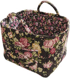 Boho Fabric Storage Basket, Large Capacity Laundry Basket, 12.2'' x 10.23'' x 10.23'' Collapsible Laundry Hamper with Easy Ca