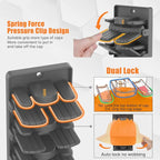 Hat Organizer for Baseball Caps 2 Packs with Built-in Spring Clips - Wall Mount Closet Hat Rack Holder,Storage for Door/Close