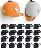 Adhesive Hat Hooks for Wall, Baseball Caps Strong Holdr, Ball Cap Hanger Wall Mount, Hat Display Rack, Hat Organizer Accessor