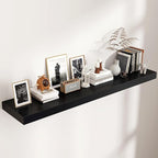 Floating Shelves for Wall, 55 Inch Wide x 12 Inch Deep Floating Shelves, Long Wood Floating Wall Shelf Shelves for Living Roo