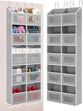 Over the Door Organizer Hanging- 10 Compartments, 80 lbs Load Behind Door Stuffed Animal Storage, Extra Large Toys Storage Or