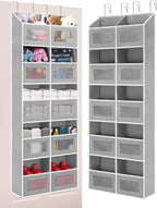 Over the Door Organizer Hanging- 10 Compartments, 80 lbs Load Behind Door Stuffed Animal Storage, Extra Large Toys Storage Or