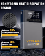 VTOMAN X7 Jump Starter with Air Compressor, 4250A&160PSI Pickup Trucks & Suvs Battery Car Jumper Starter Portable(10L