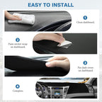FIILINES Dash Cover for Hyundai Sonata 2011-2014, Dashboard Cover Sonata Accessories Suede Dash Cover Mat Sunshade Anti-Slip 
