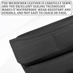 msyuusr Car Seat Gap Filler Organizer, Front Seat Leather Storage Box, Car Organizers and Storage, Car Accessories for Women Men, Car Seat Gap for storage Phones, Glasses, Keys, Cards (Black)