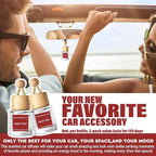 HoogaLife Car Air Freshener Diffuser 2 Pack Hanging Air Freshener Diffuser - Apple Cider Fragrance Oil Air D iffuser for Car,