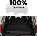 LASFIT Cargo Mat & Seatback Mat for Toyota Land Cruiser 2024-2026, Custom Fit All-Weather TPE Rubber Backrest & Trunk Mats for Land Cruiser Accessories, Easy to Clean, Black