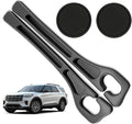 Car Seat Gap Filler Organizer Compatible with Ford Explorer Accessories Seat Gap Plug Blocker with Storage Slot Non-Slip Car Cup Holder Coaster Black