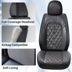 Coverado Car Seat Covers Full Set, 5 Seats Covers for Cars, Car Seat Covers Front Seats Back Seat Covers, Car Seat Protector 