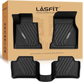 LASFIT Floor Mats for BMW 3 Series 2012-2018 320i 328d 328i 330e 330i 335i 340i M3 RWD & Sedan Only(Not for 335is, X-Drive, GT), All Weather TPE Custom Fit Car Liners 1st & 2nd Row Mat, Black