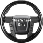 Steering Wheel Cover for Ford F150 2009-2014/ Ford Expedition 2015-2017, Car Steering Wheel Cover Protector Accessories for Ford (Matte Black)