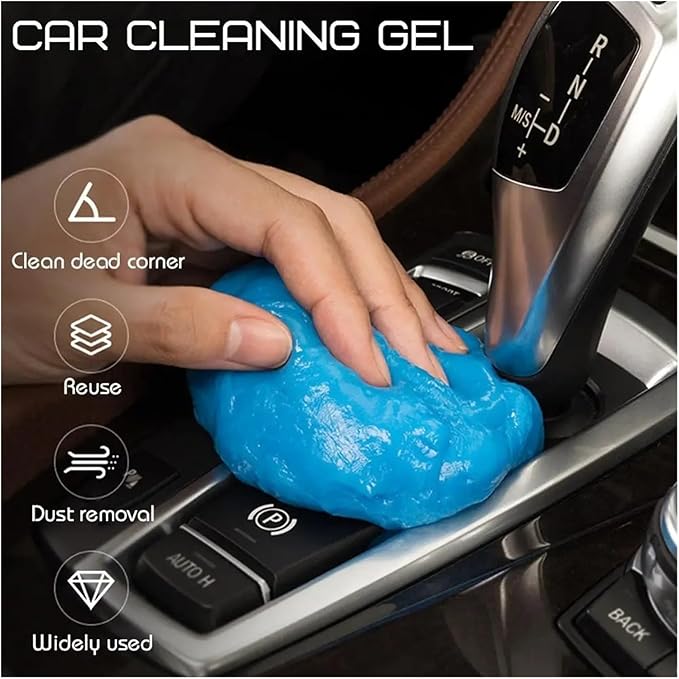 Car Cleaning Gel Slime - Magic Mud for Interior & Computer Keyboard - Remover & Dirt Cleaner - for Car Wash & Interior Cleani