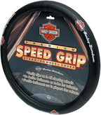 Plasticolor 006393 Black Steering Wheel Cover (Harley Speed Grip)