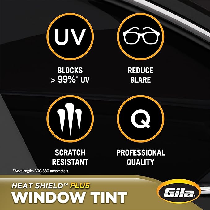 Gila Heat Shield Plus 5% VLT Window Tint, 2ft x 6.5ft