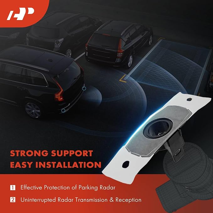 A-Premium 4-PC Parking Assist Sensor Retainer Bezels Compatible with Toyota Models - Prius 2018-2022, RAV4 2019-2022, Highlander 2020-2022