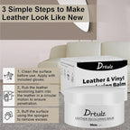 Leather Recoloring Balm, Leather Color Restorer Conditioner, Leather Restorer for Couches Paint, Leather Scratch Remover, Scr