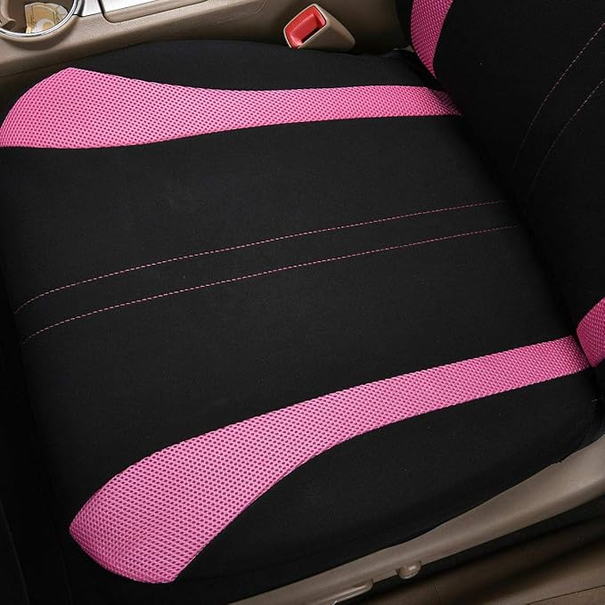 Flying Banner Car Seat Covers Front Seats and Rear Bench Mesh Fabric Rear Bench Split Polyester Cover Easy Installation SUV C