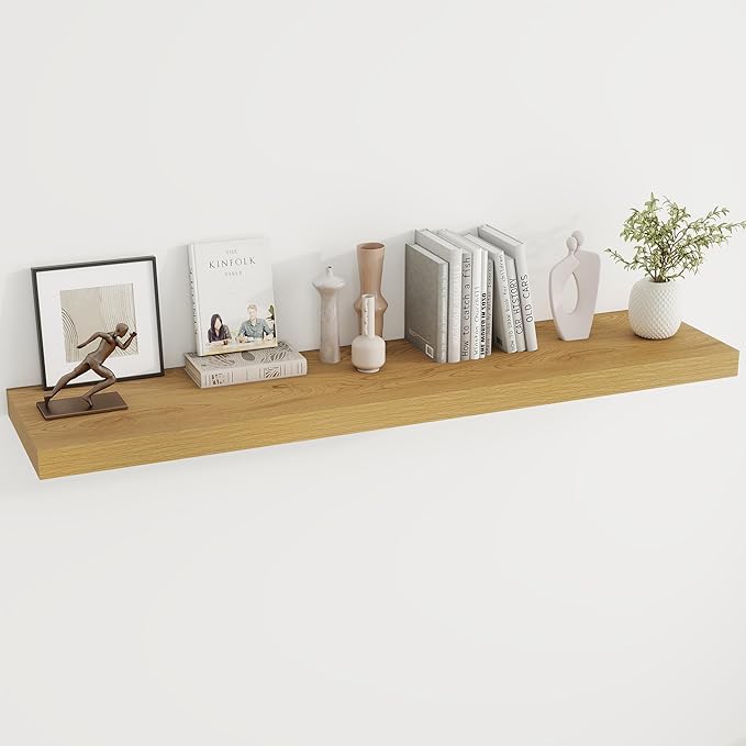 Dreamland 55 Inches Floating Shelves for Wall, 9.8" Deep Long Floating Shelves Set of 1, Large Display & Storage Shelf, Wall 