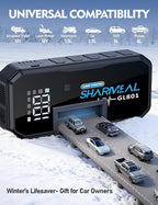 Sharmeal 21-in-1 8000A Jump Starter, 20000mAh Car Booster Pack with PD 35W Super Fast Charging, 12V Jump Starter Battery