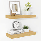 Fun Memories 16 Inch Floating Shelves for Wall, 9.3Inch Deep Floating Shelf, Extra Deeper & Thicker Wall Mounted Storage Shel