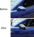 Voodonala for Charger Rearview Mirror Rear View Mirror Side Mirror Cover Decoration Trim Fit for 2010-2024+ Dodge Charger for Chrysler 300 300C Exterior Accessories, Black ABS 2pcs