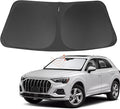 Front Windshield Sun Shade Foldable Car Front Window Sun Shade Windshield Shade Custom Fit for 2019-2025 2026 Audi Q3 Block UV Rays Accessories Heat Keep Car Cooler