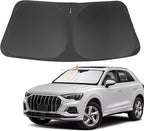 Front Windshield Sun Shade Foldable Car Front Window Sun Shade Windshield Shade Custom Fit for 2019-2025 2026 Audi Q3 Block UV Rays Accessories Heat Keep Car Cooler