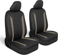 Motor Trend SpillGuard 2 Beige Seat Covers for Cars & Seat Covers for Trucks - Neoprene Lining Waterproof Car Seat Covers Fro