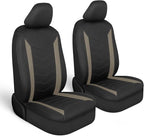 Motor Trend SpillGuard 2 Beige Seat Covers for Cars & Seat Covers for Trucks - Neoprene Lining Waterproof Car Seat Covers Fro