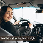 Sunglass Holder for Car Visor, Car Sunglasses Holder Leather, Eyeglasses Holder Glasses Storage Case Visor Accessories