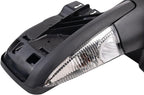 TRQ Driver and Passenger Side Mirror Assembly Set Power Heated Memory Power Folding Turn Signal Puddle Light Smooth Black Pai