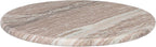 Creative Co-Op Round Marble Lazy Susan, Forest Brown