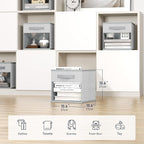 DIMJ Collapsible Storage Cubes, 8 Packs Cube Storage Bins with Window, Fabric Storage Baskets for Shelves, Closet Storage Box
