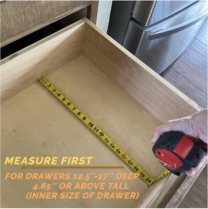 Fabsome Dresser Drawer Organizers 6 Pack, 4.65'' High Adjustable from 12.5-17‘’ Bamboo Drawer Dividers for Clothing Baby Clot