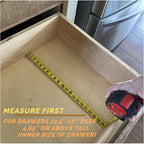 Fabsome Dresser Drawer Organizers 6 Pack, 4.65'' High Adjustable from 12.5-17‘’ Bamboo Drawer Dividers for Clothing Baby Clot