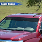 YoRise Car Windshield Banner Sticker Decal, Waterproof Vinyl Auto Front Window Tint Strip, Universal Vehicle Exterior Windscreen Sun Visor Decoration Sticker for Trucks, SUVs, Cars(Honeycomb)