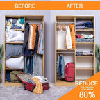 GONGSHI Vacuum Storage Bags, Space Saver Seal Bags For Clothing, Blankets, Comforters, Pillows, Clothes Storage,Travel Luggag