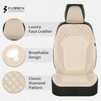 FLORICH Seat Covers Full Set Automotive Seat Covers Front and Rear Car Seat Cover Leather Air Mesh Seat Cushion 5 Seats Airba
