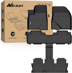 Nilight TPE Floor Mats for Toyota Highlander 7&8 Seats 2014 2015 2016 2017 2018 2019 (Not for Hybrid) All Weather Custom Fit Heavy Duty Floor Liners