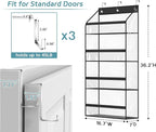 AOODA Clear Over the Door Hat Racks for Baseball Caps, Hold 48 Caps Hat Storage Organizer for Closet Wall, Deep Pockets Hangi